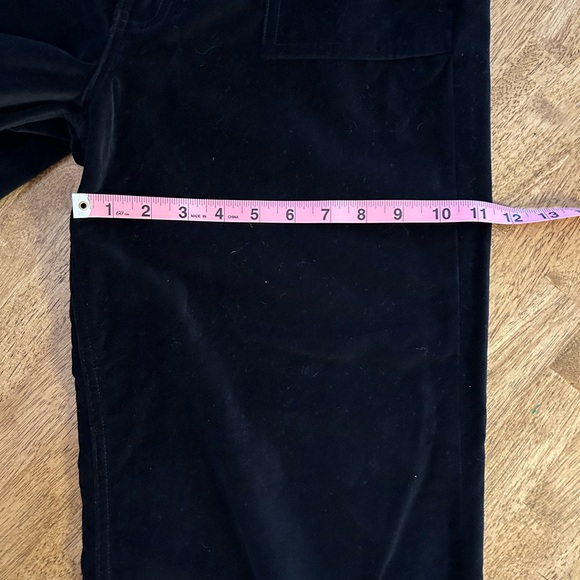 FRYE Camber Black Velvet Crop Wide Leg Pants Women’s Size 29 - Picture 9 of 13